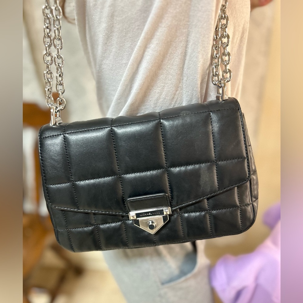 Black Leather Micheal Kors Purse